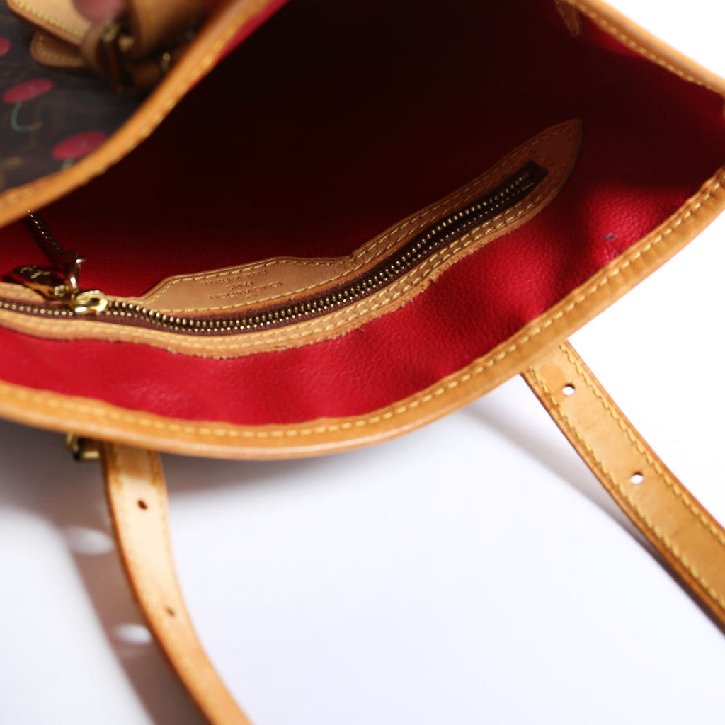 Petit Bucket Cerises Brown/Red