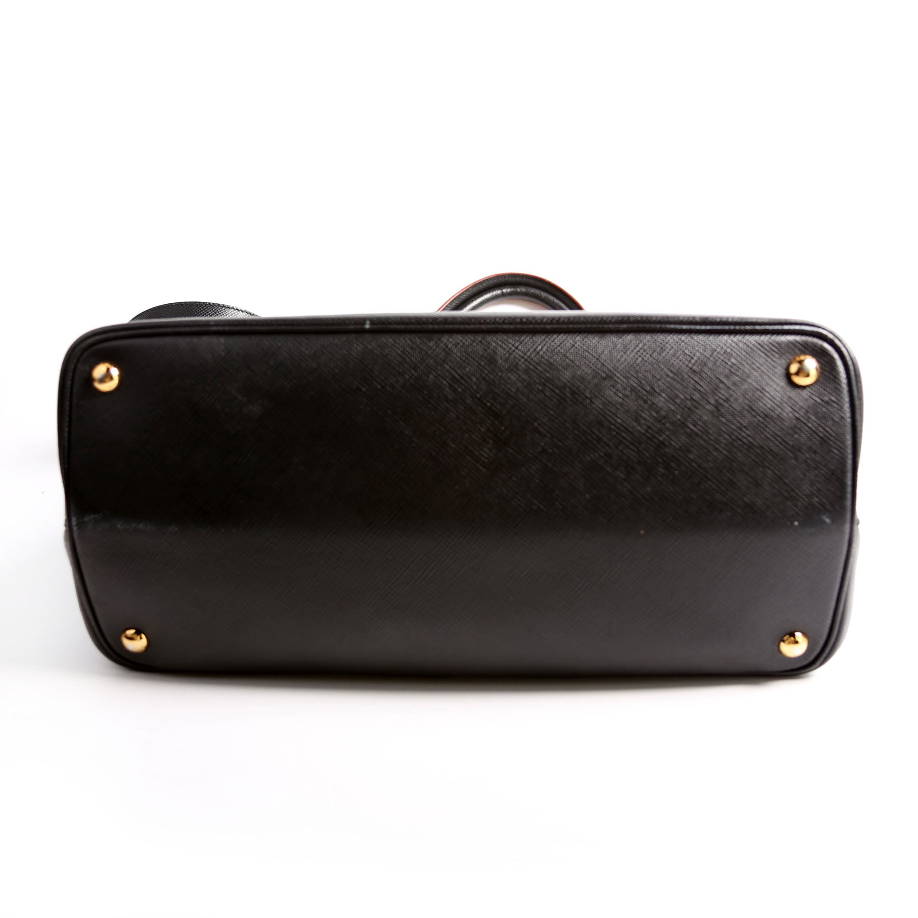 B2756T Saffiano Cuir Double Tote Medium Black