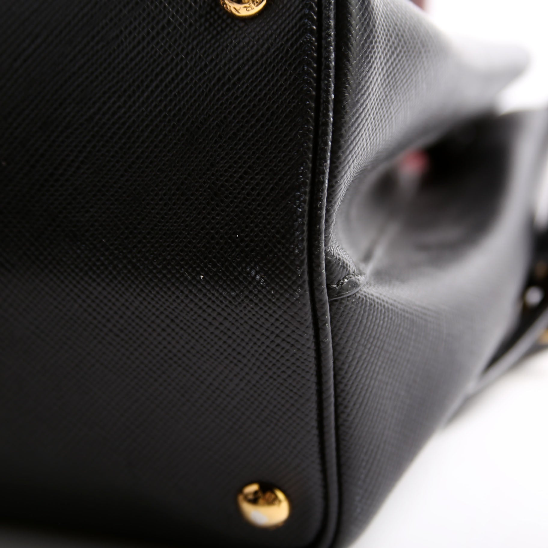 B2756T Saffiano Cuir Double Tote Medium Black