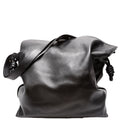 Flamenco Knot Clutch Calfskin Medium Black