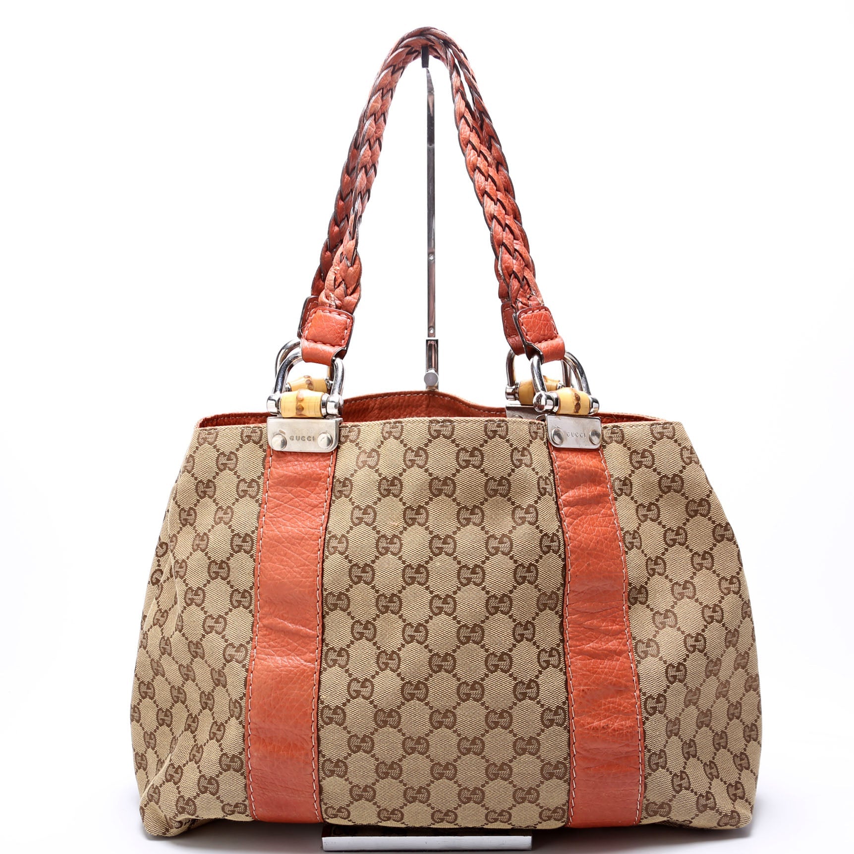 232947 GG Canvas Bamboo Tote