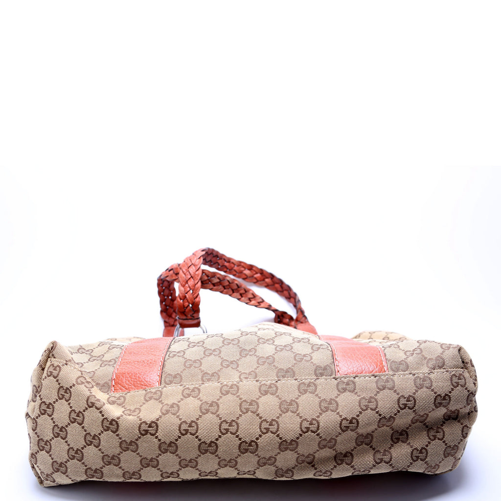 232947 GG Canvas Bamboo Tote