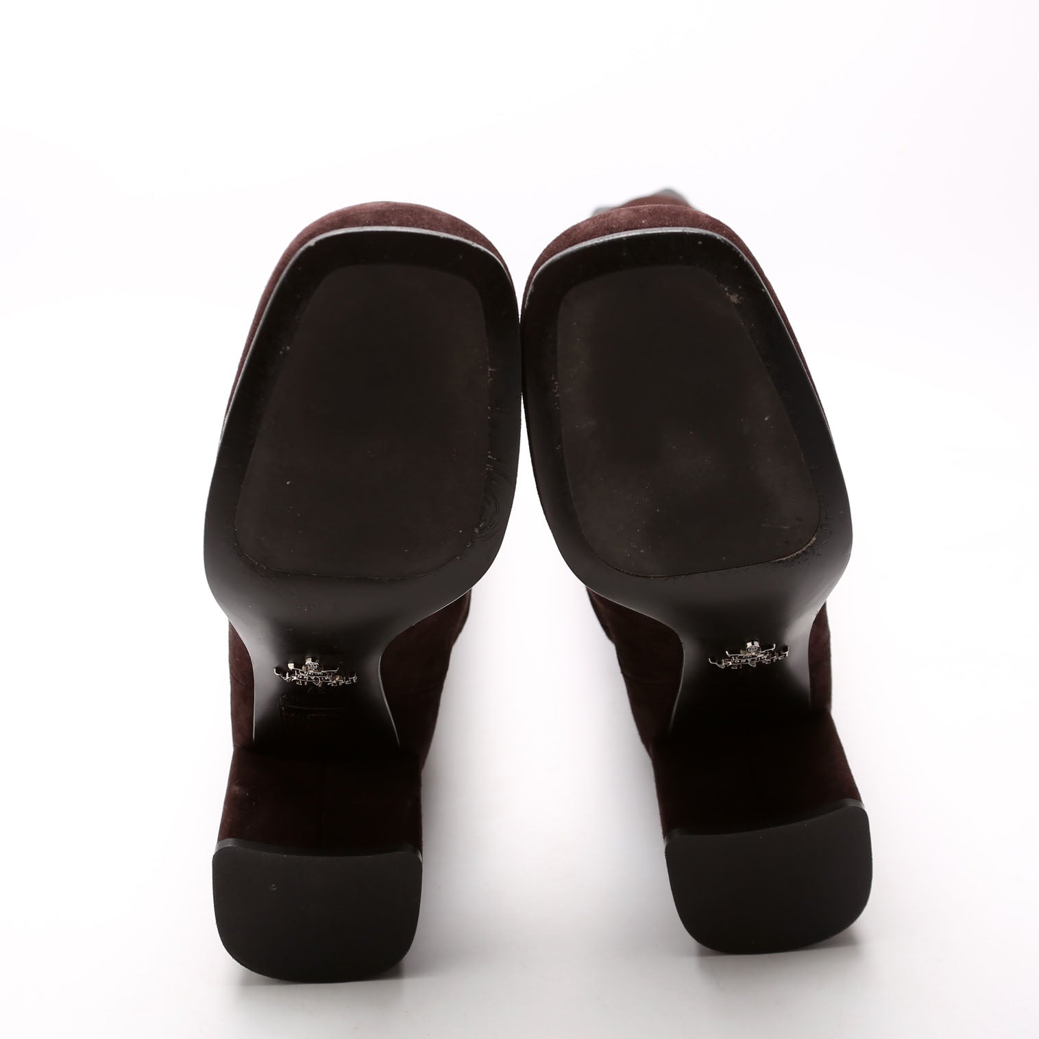 Suede Knee High Boots Size 37 Brown