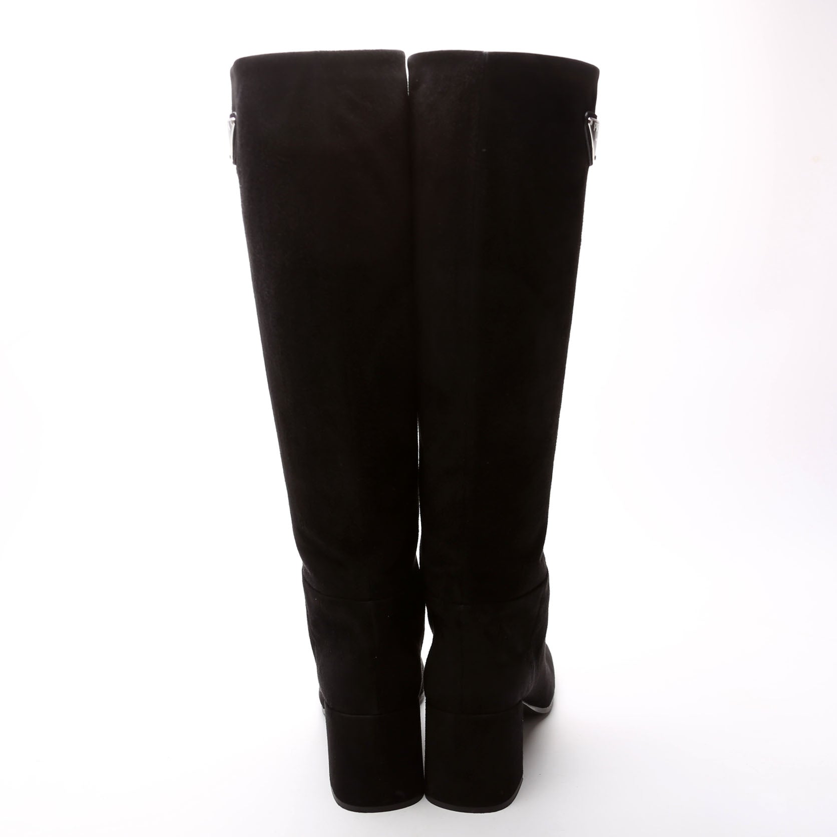 Suede Knee High Boots Size 37 Black