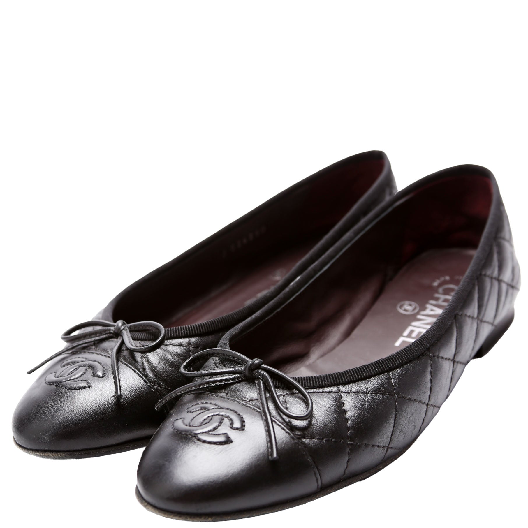 Cap Toe Ballet Flats Size 37