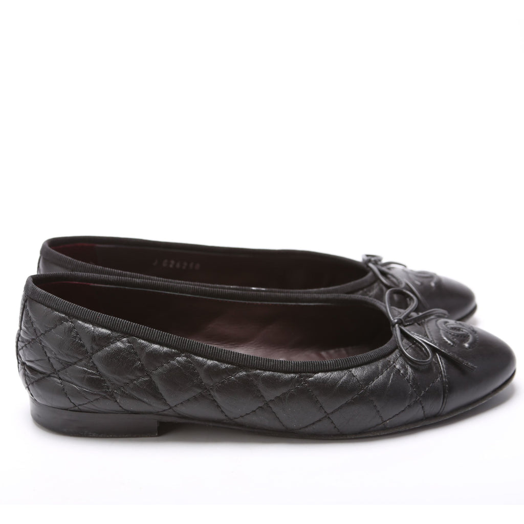 Cap Toe Ballet Flats Size 37