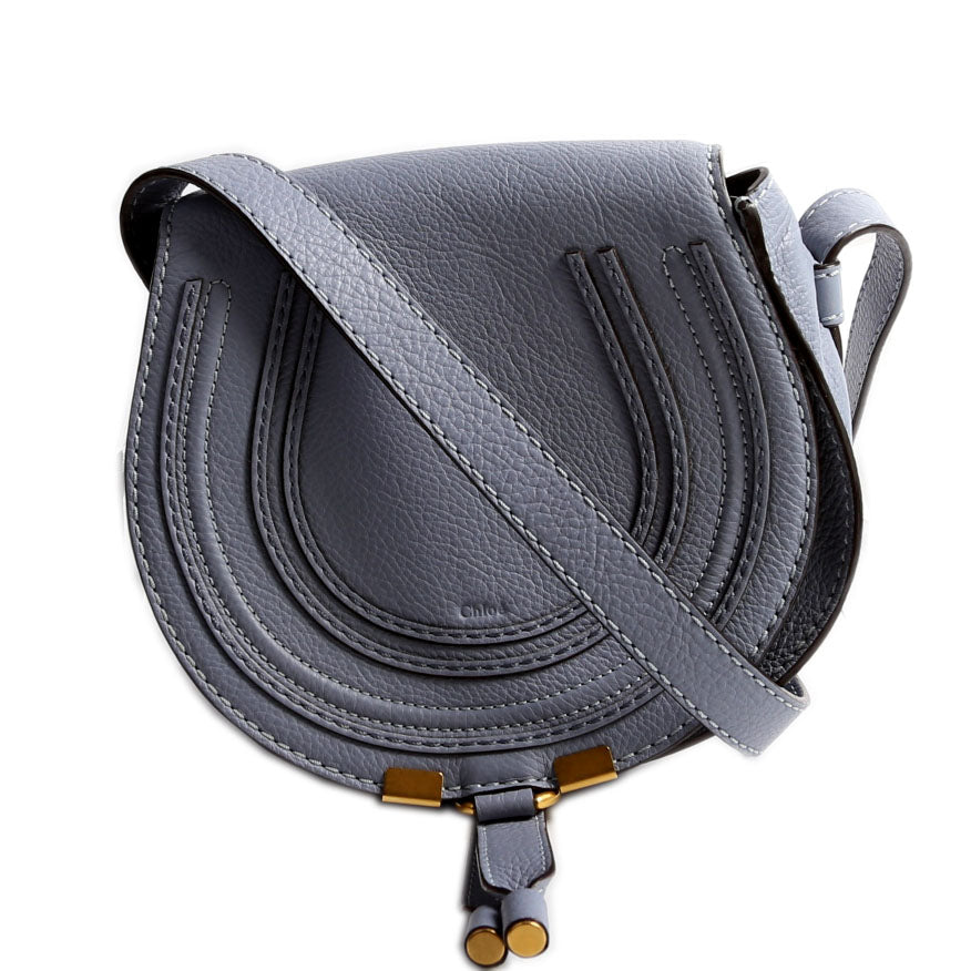 Marcie Saddle Bag Crossbody Small Light Blue
