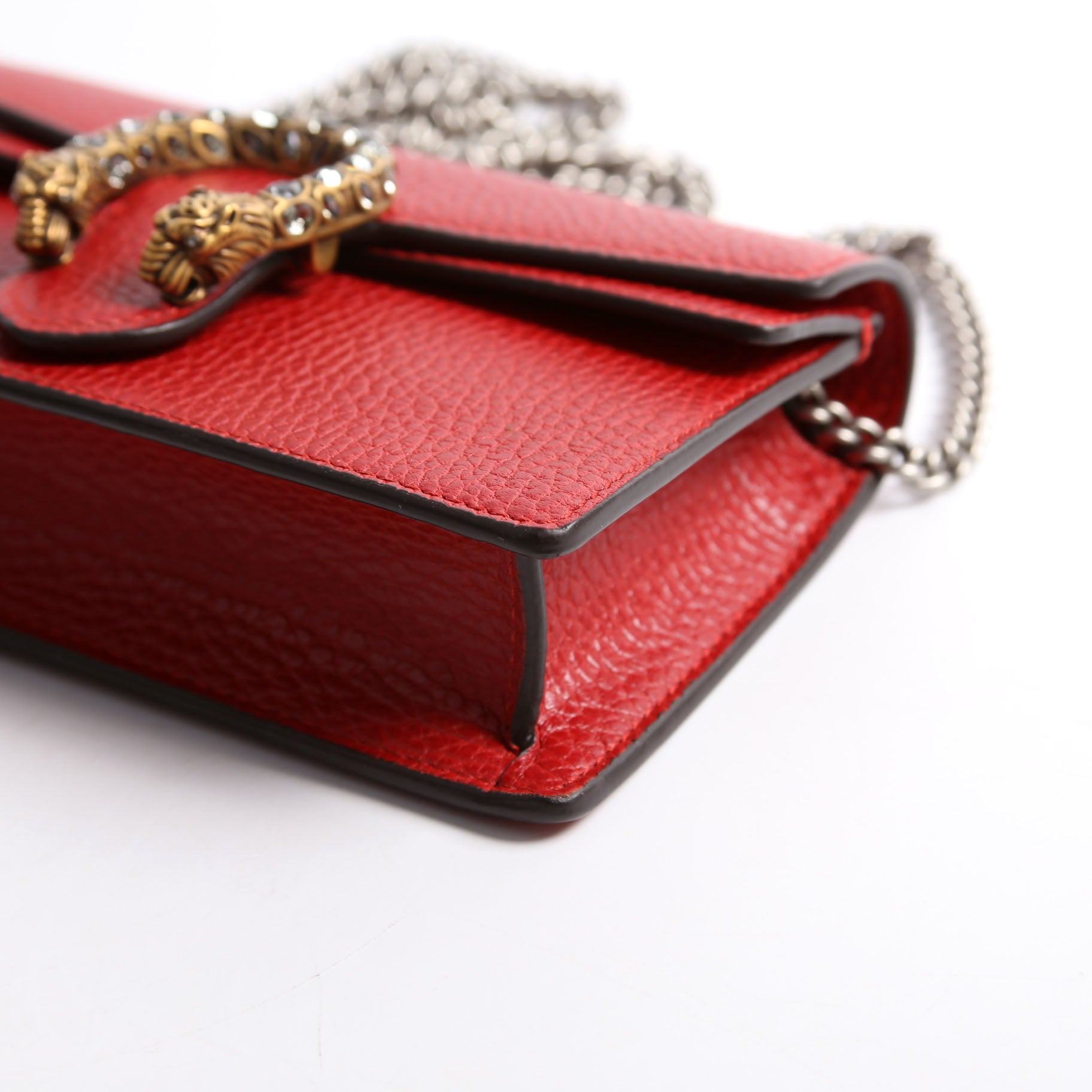 476432 Dionysus Leather Super Mini Red