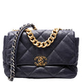 Quilted Goatskin 19 Large Flap 29M Blue