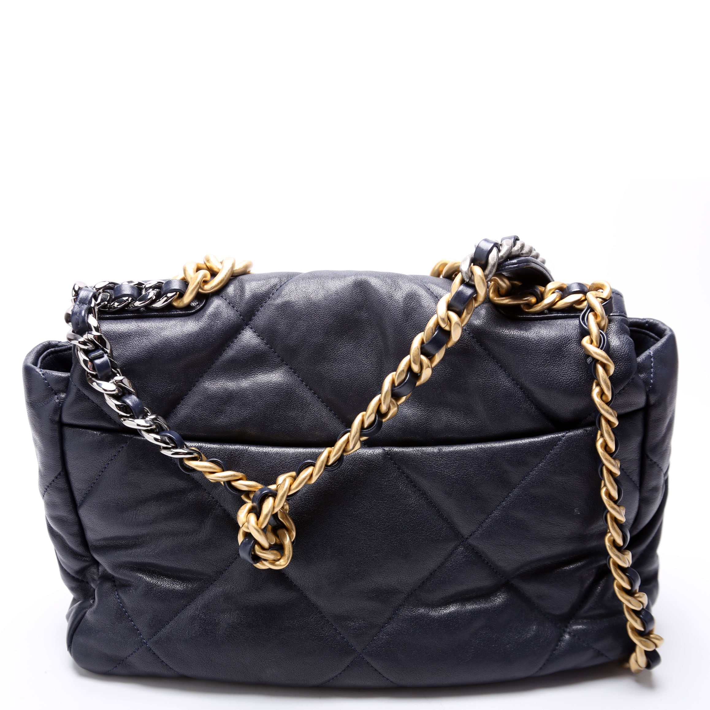 Quilted Goatskin 19 Large Flap 29M Blue
