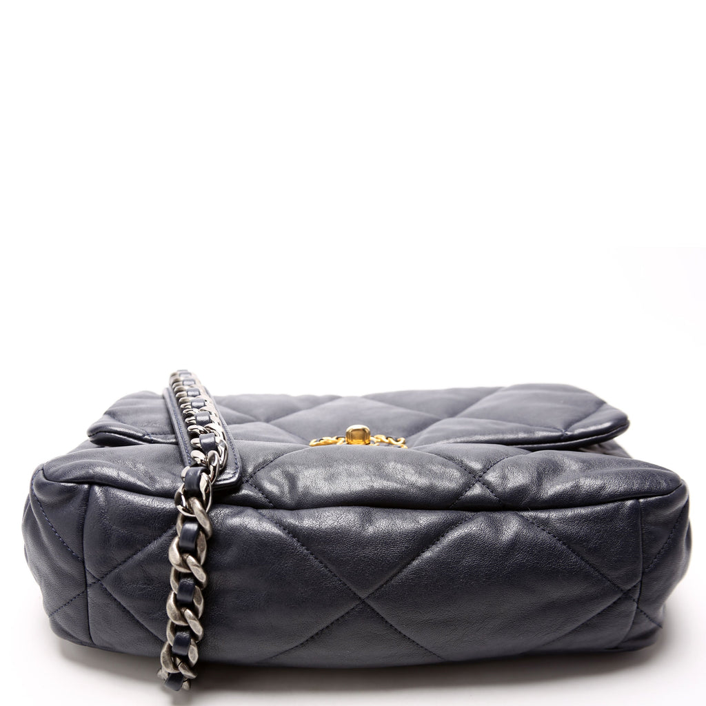 Quilted Goatskin 19 Large Flap 29M Blue