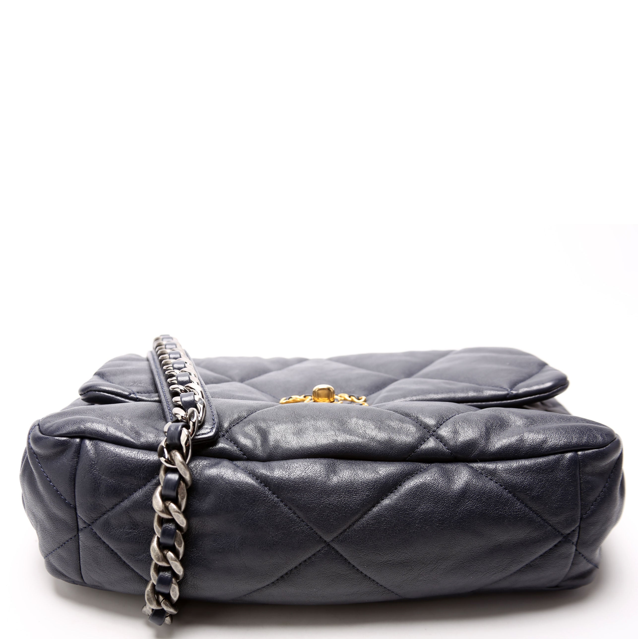 Quilted Goatskin 19 Large Flap 29M Blue