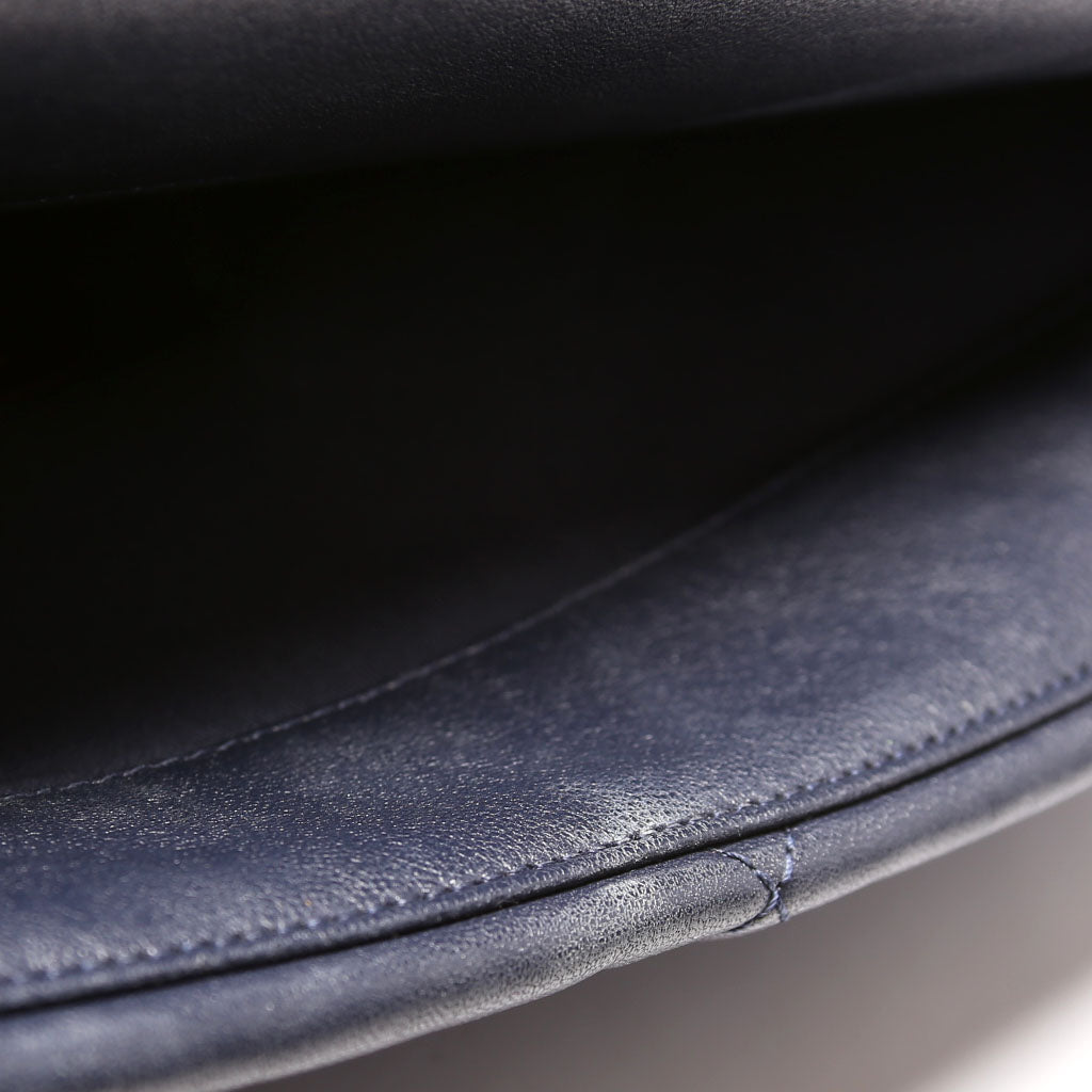 Quilted Goatskin 19 Large Flap 29M Blue