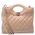 31 Mini Shopping Bag Shiny Calfskin Tan