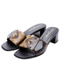 LV Frame Mules Size 40 Black