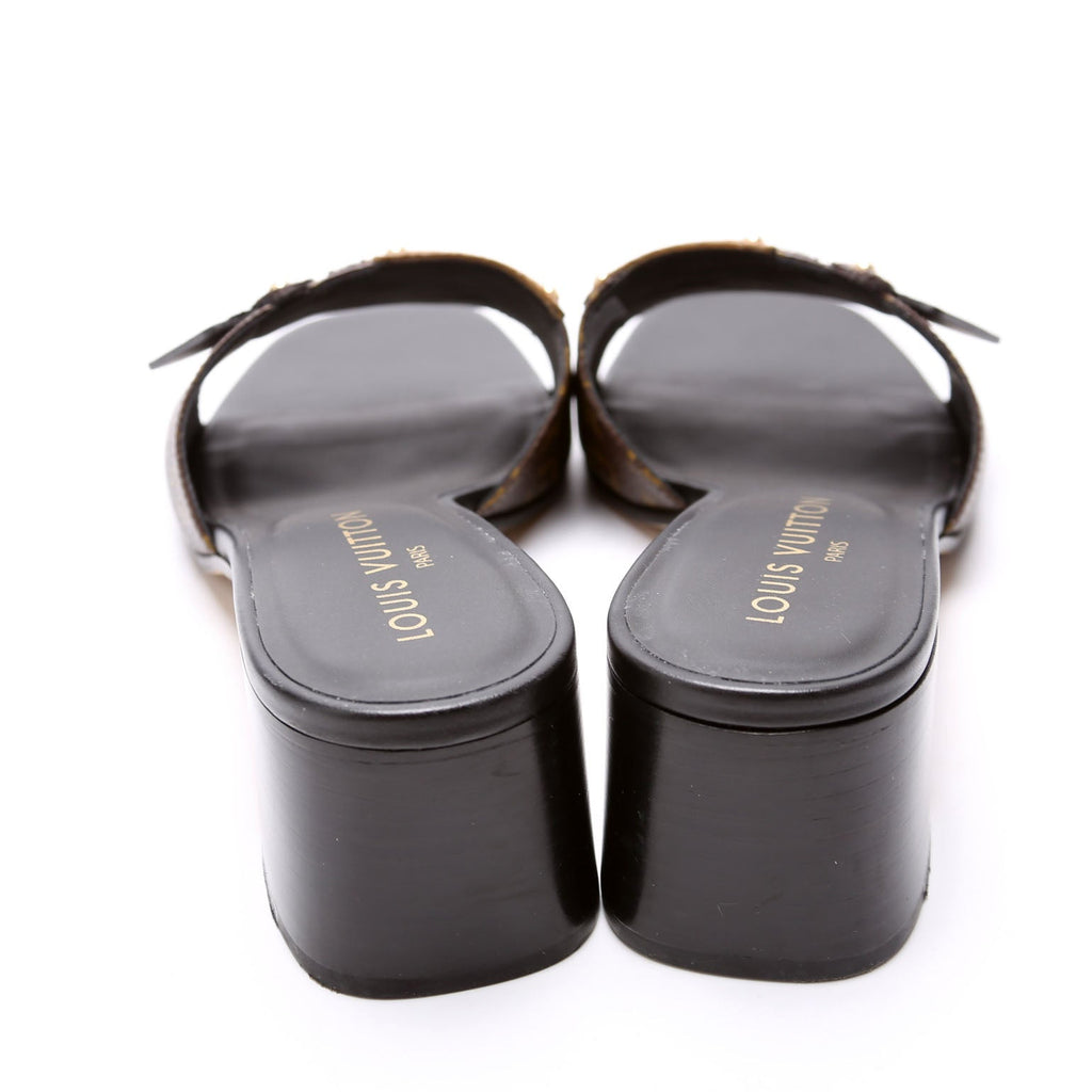 LV Frame Mules Size 40 Black