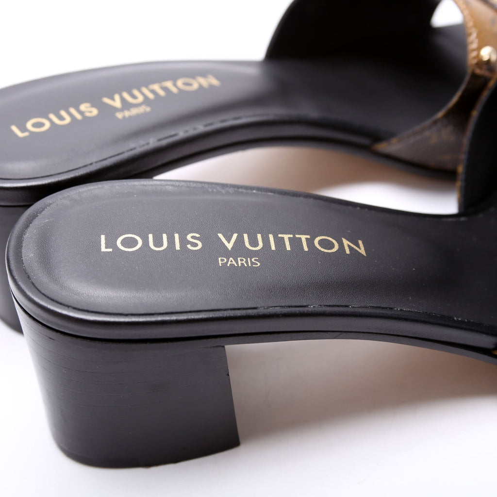 LV Frame Mules Size 40 Black