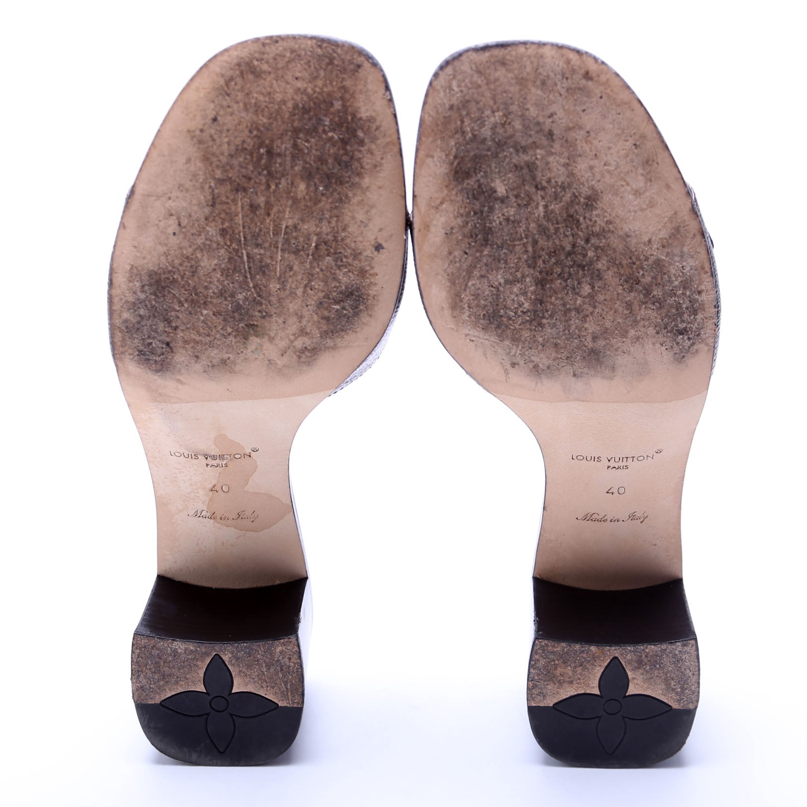 LV Frame Mules Size 40 Black