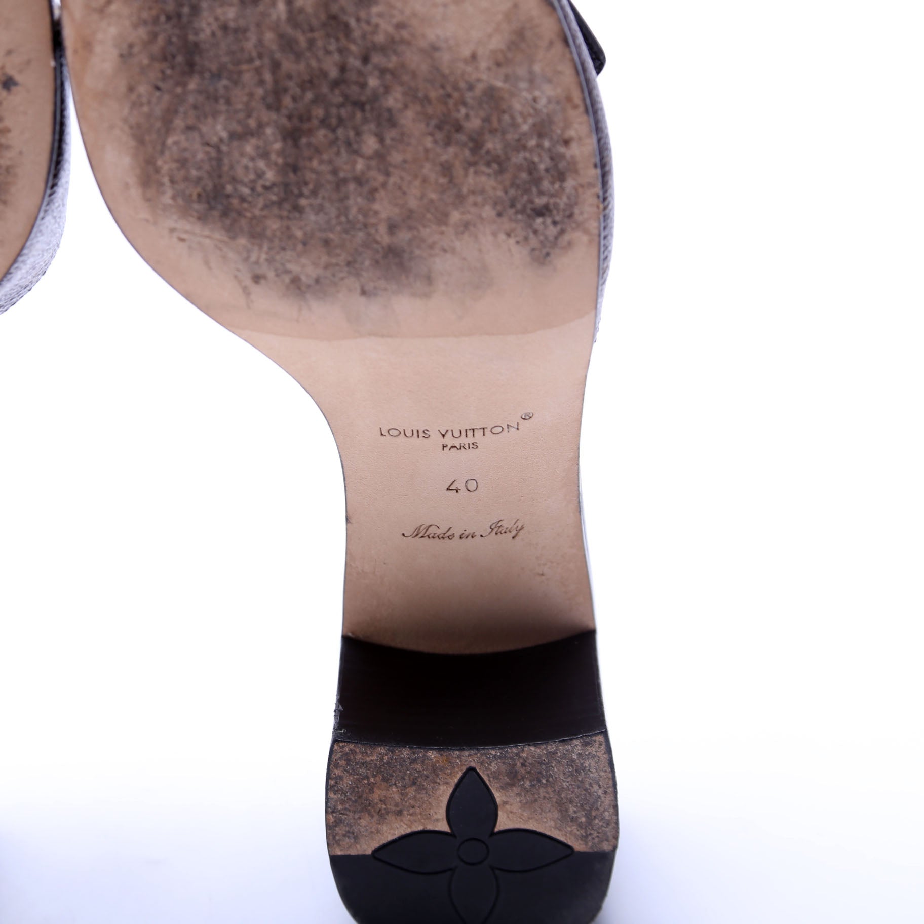 LV Frame Mules Size 40 Black