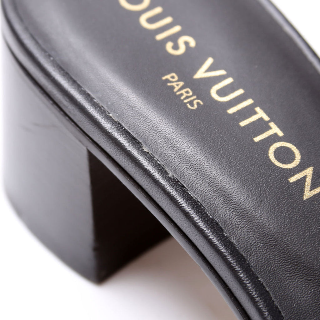 LV Frame Mules Size 40 Black