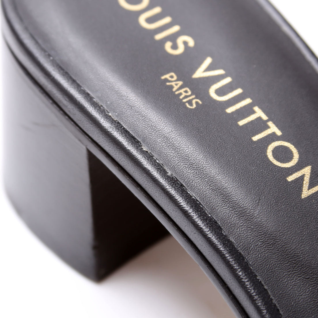 LV Frame Mules Size 40 Black