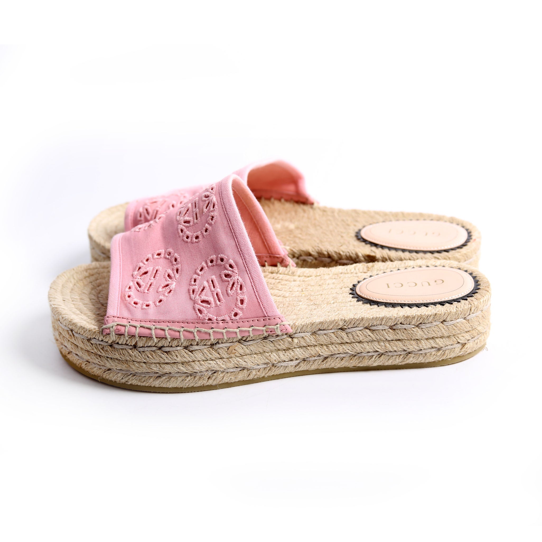 Interlocking G Damita Espadrilles Size 36 Pink