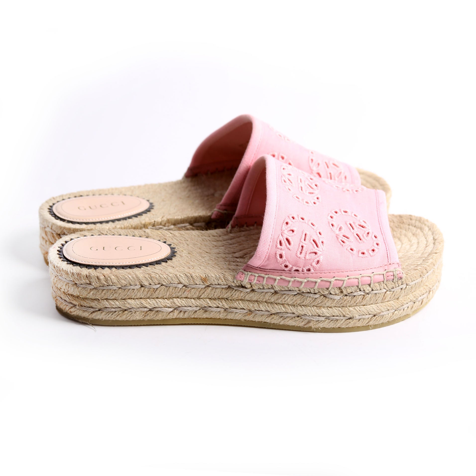 Interlocking G Damita Espadrilles Size 36 Pink