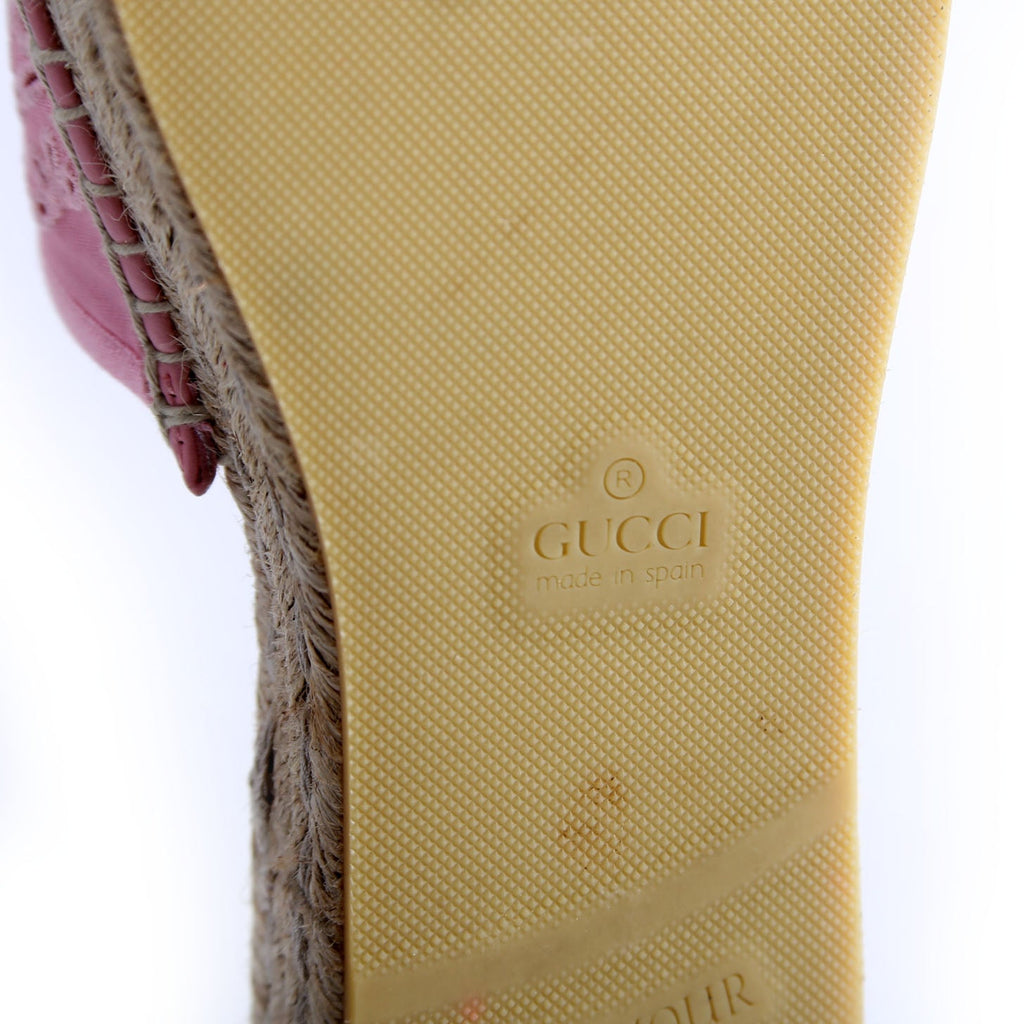 Interlocking G Damita Espadrilles Size 36 Pink