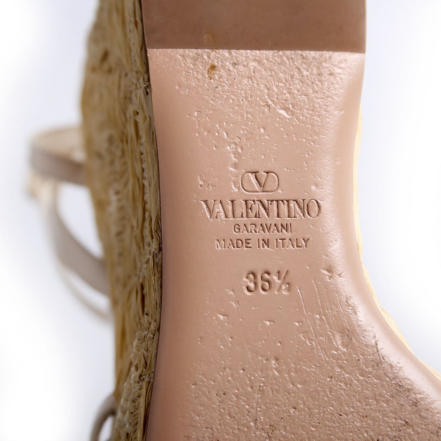Raflower Wedge Sandals Size 36.5 Beige