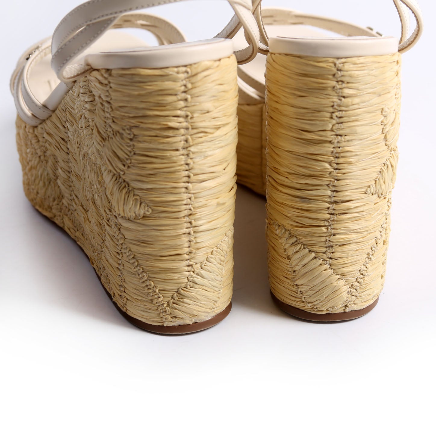 Raflower Wedge Sandals Size 36.5 Beige