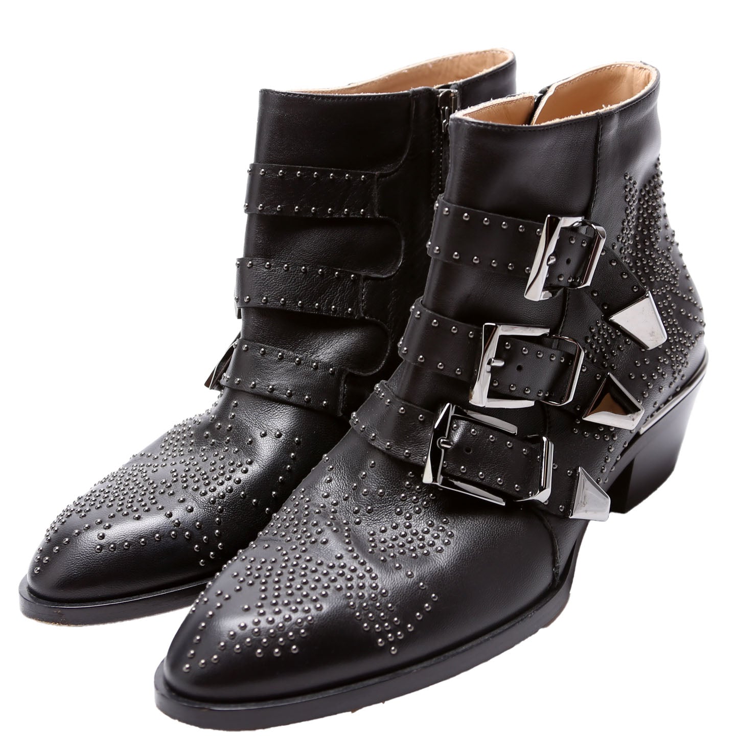 Susanna Studded Ankle Boots Size 37 Black