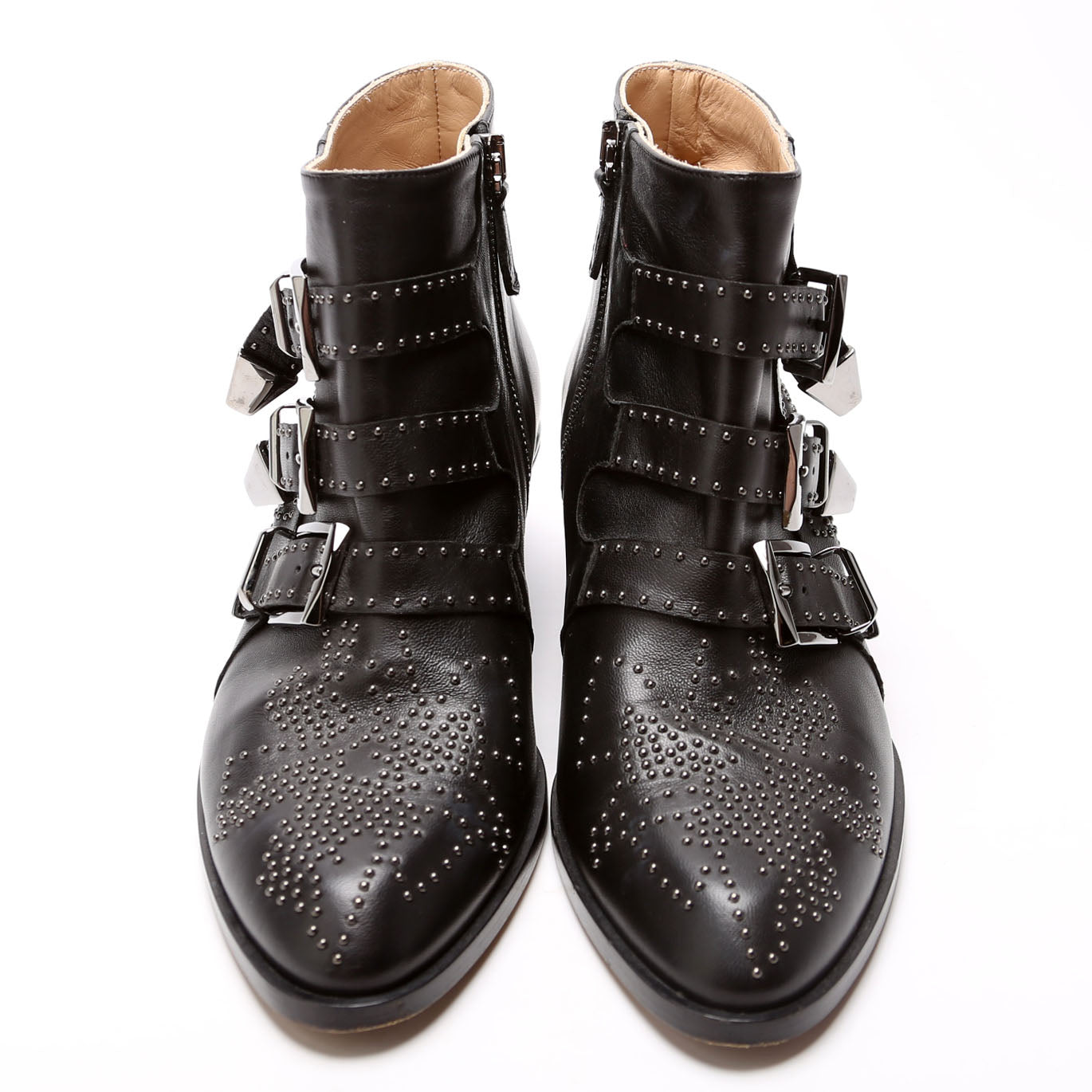 Susanna Studded Ankle Boots Size 37 Black