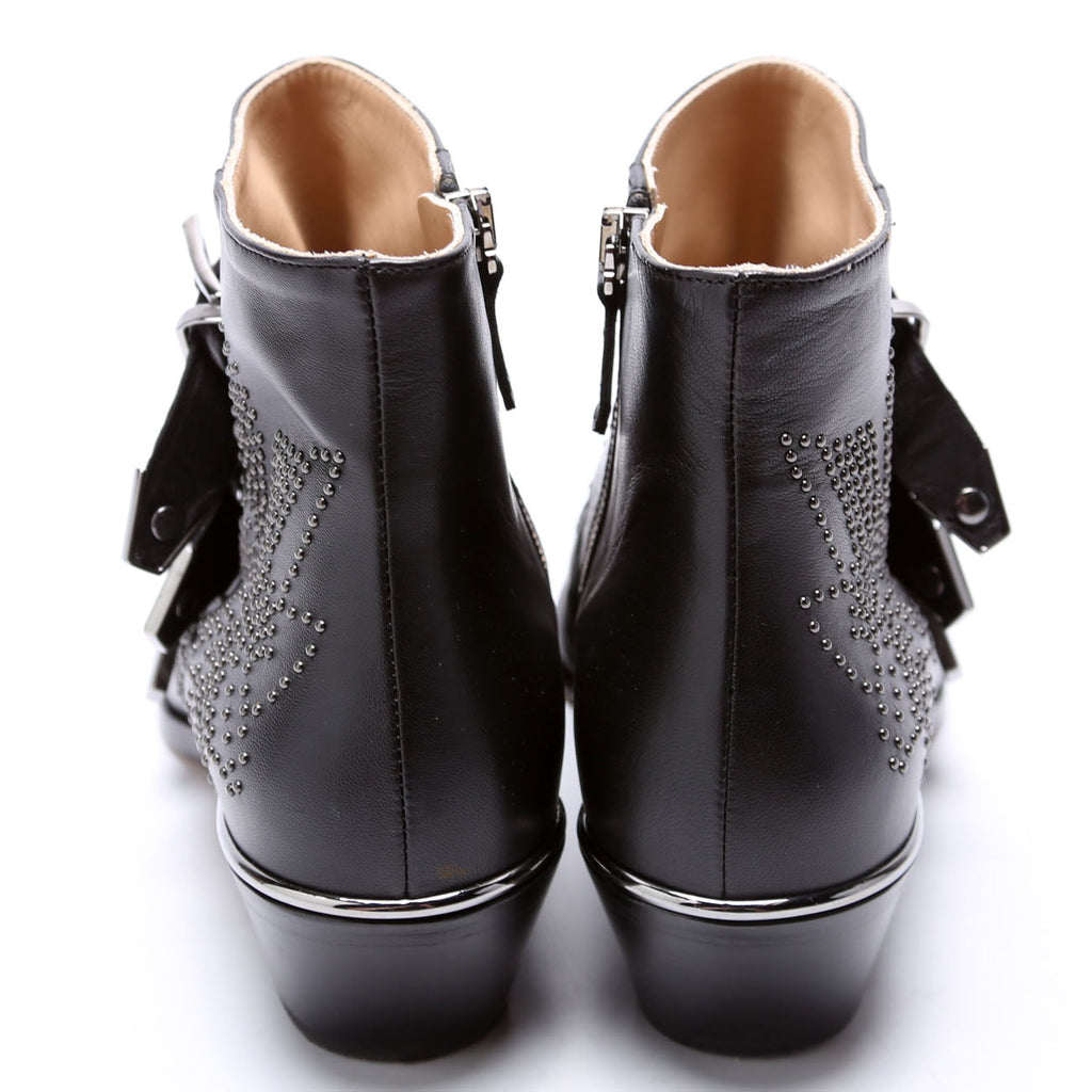 Susanna Studded Ankle Boots Size 37 Black