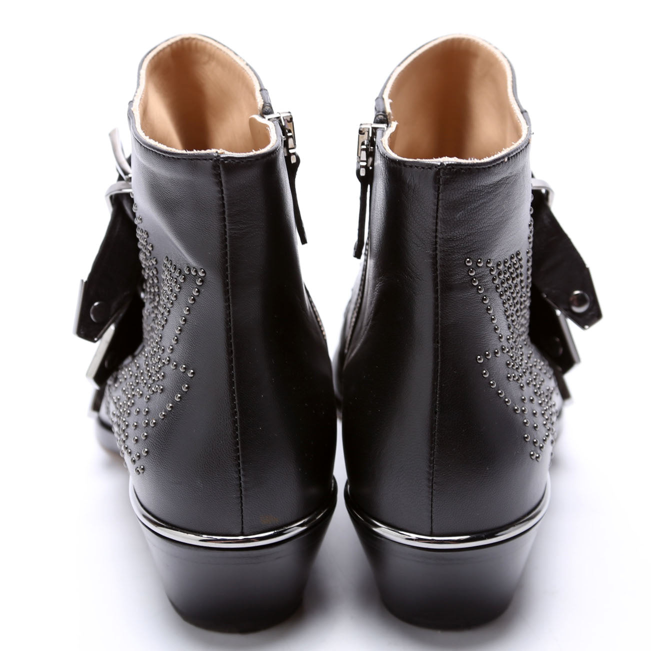Susanna Studded Ankle Boots Size 37 Black