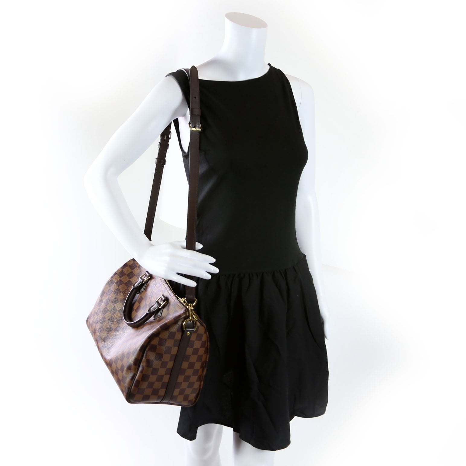 Speedy 30 Bandouliere Damier Ebene
