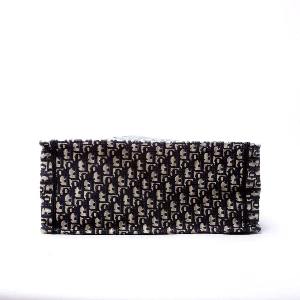 Book Tote Large Navy/Beige