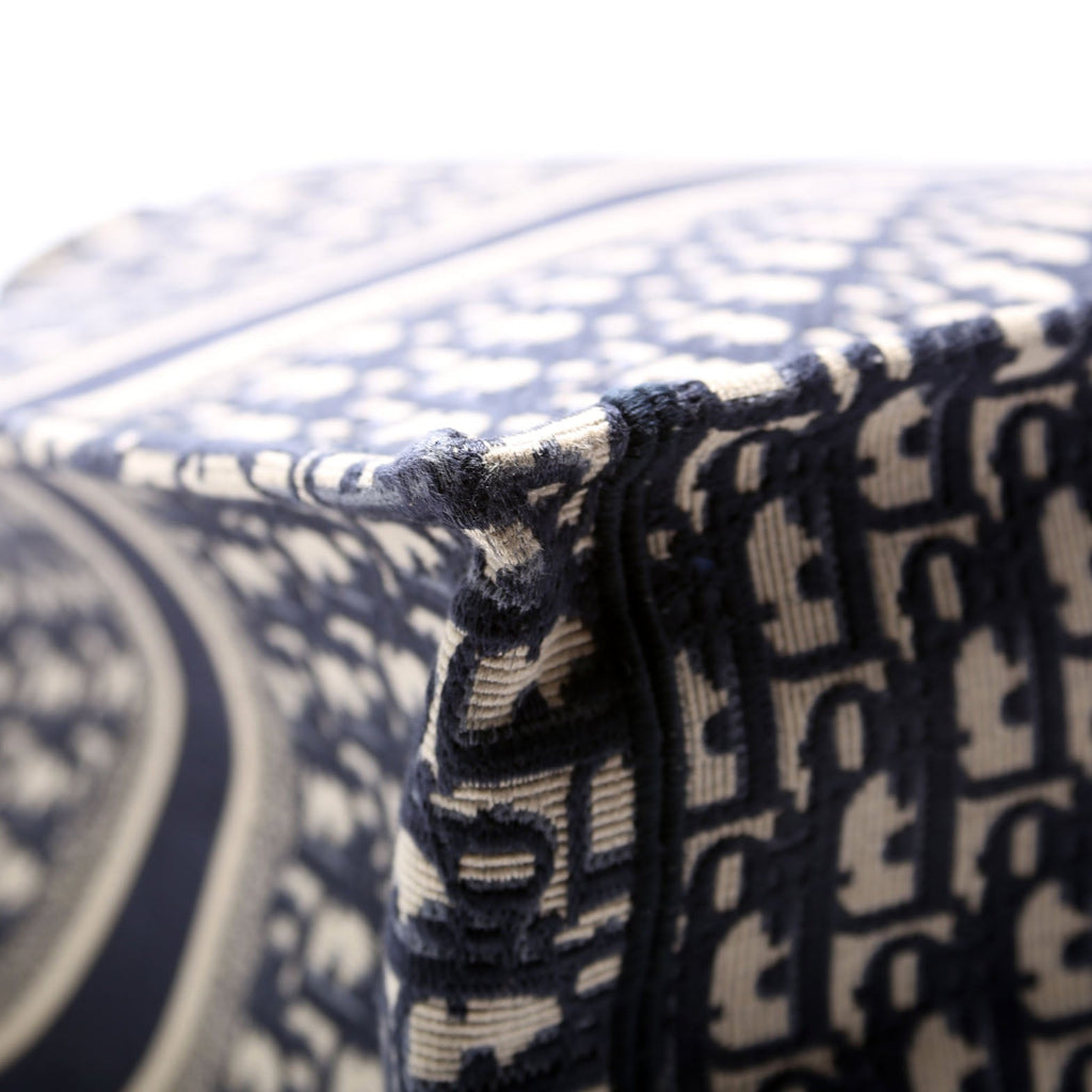 Book Tote Large Navy/Beige