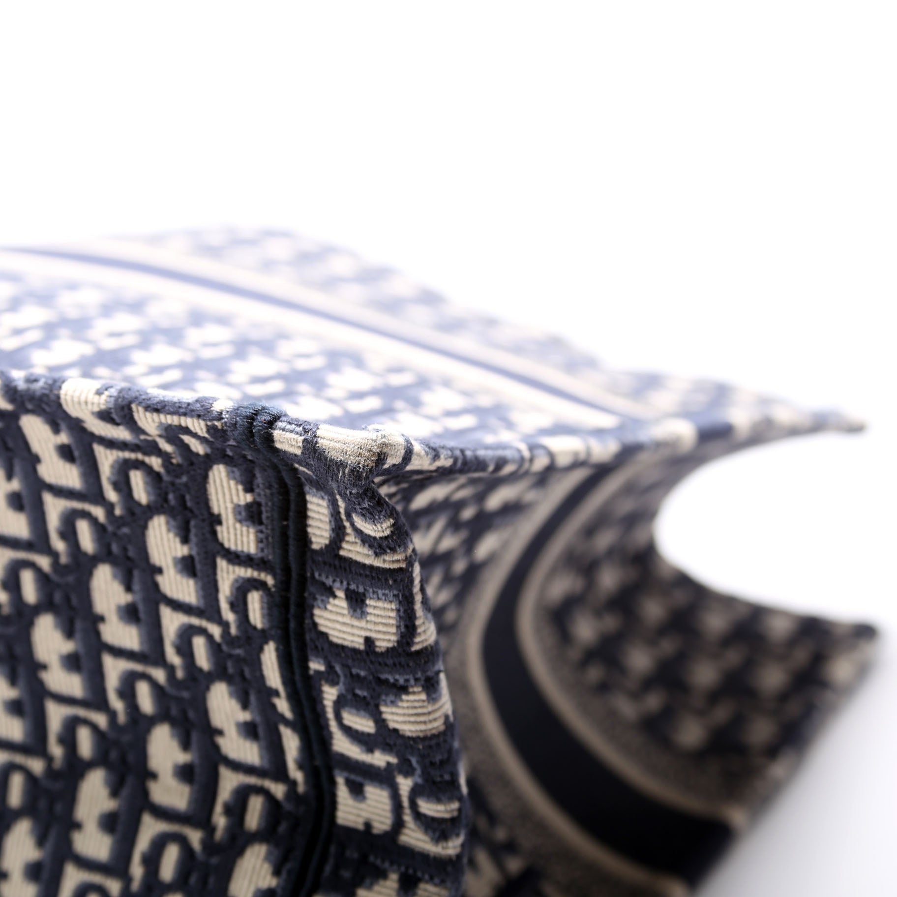 Book Tote Large Navy/Beige