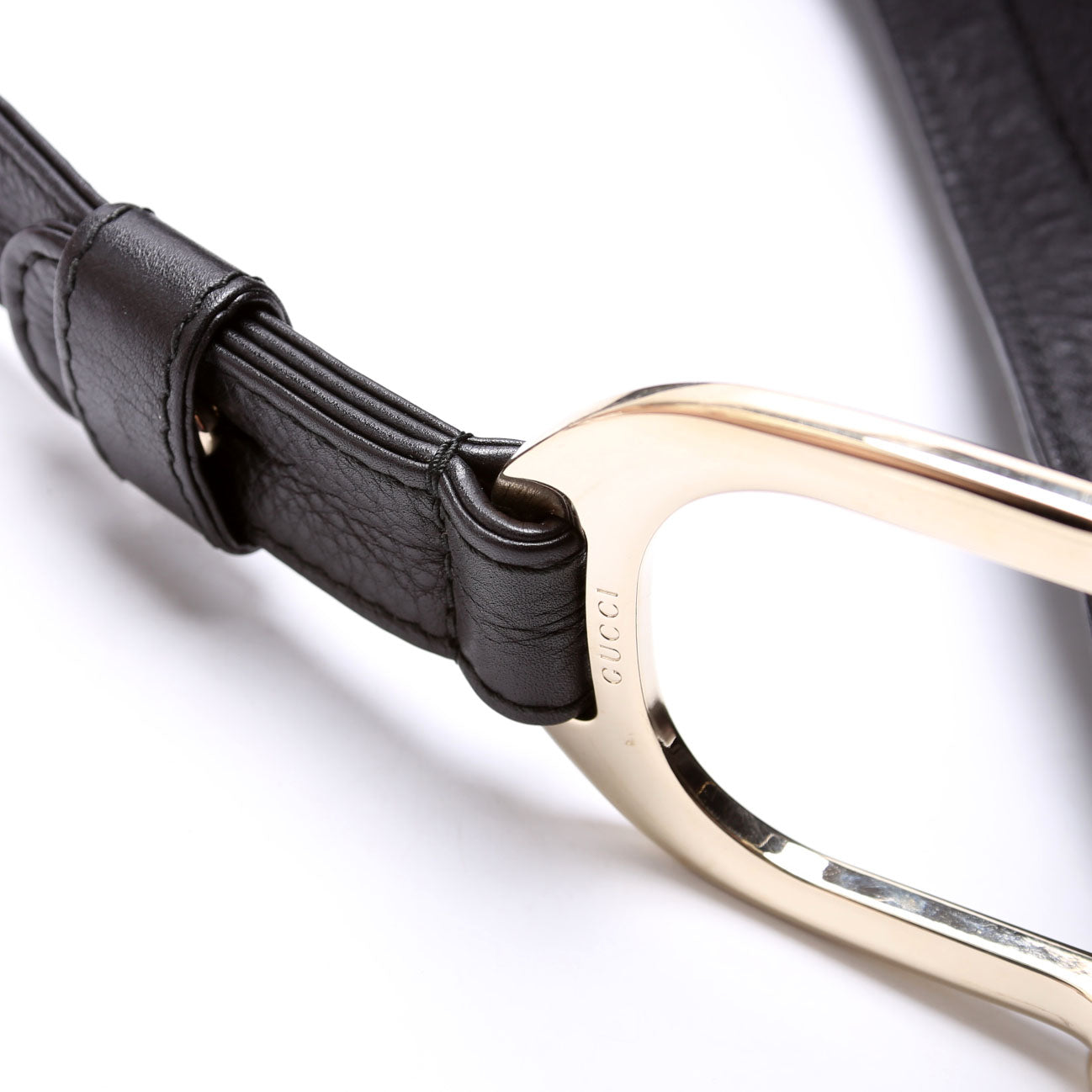 257050 Greenwich Leather One Shoulder Bag Black