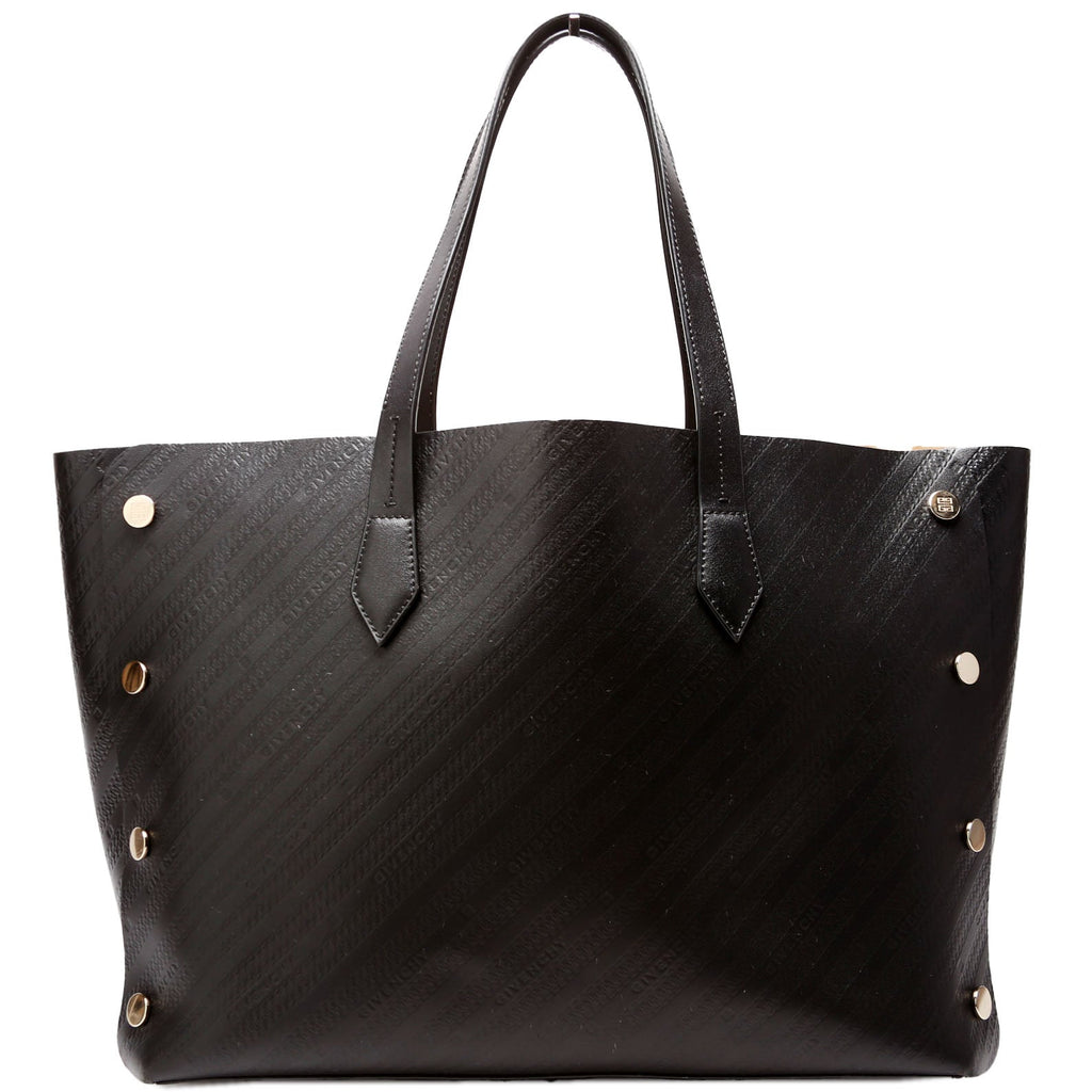 Chain Emb Bond Shopper Medium Calfskin Black