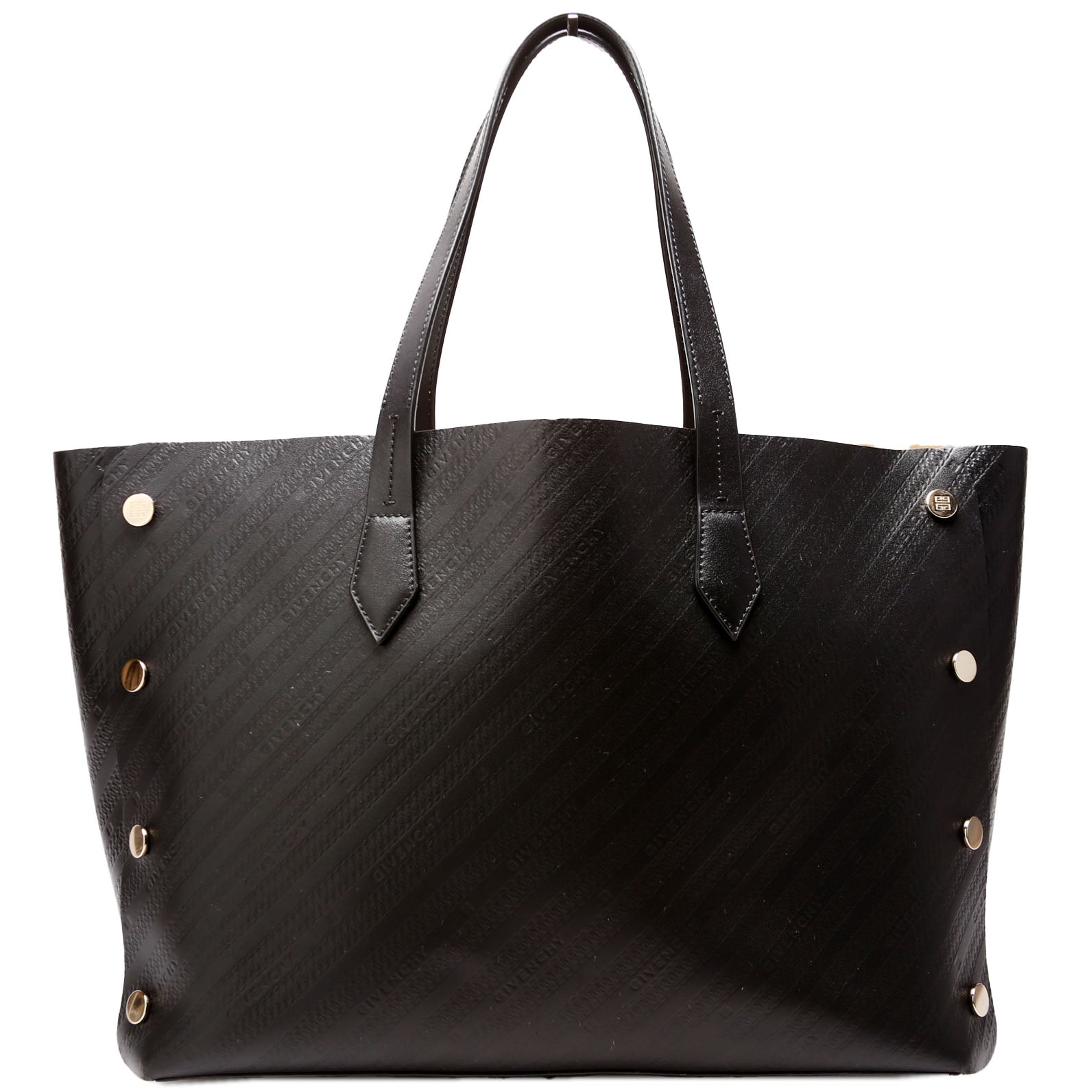 Chain Emb Bond Shopper Medium Calfskin Black