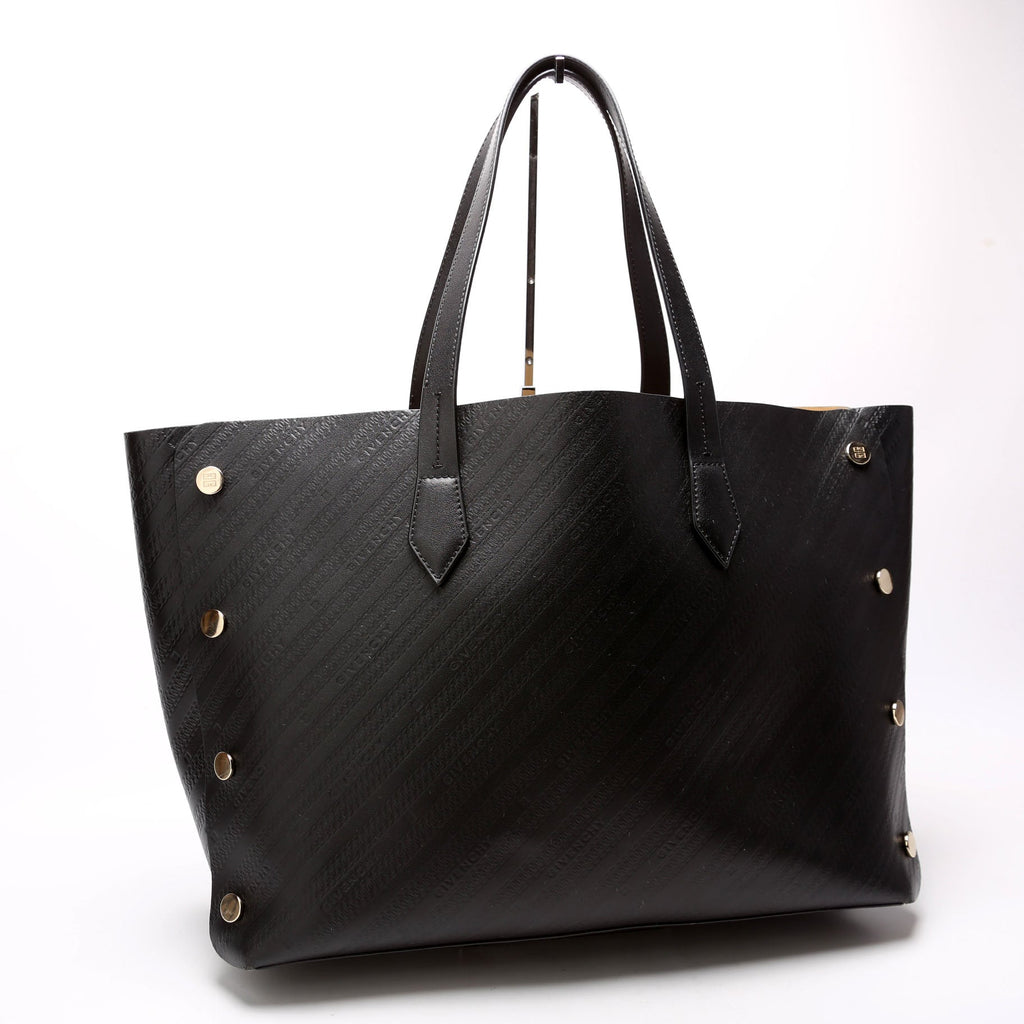 Chain Emb Bond Shopper Medium Calfskin Black