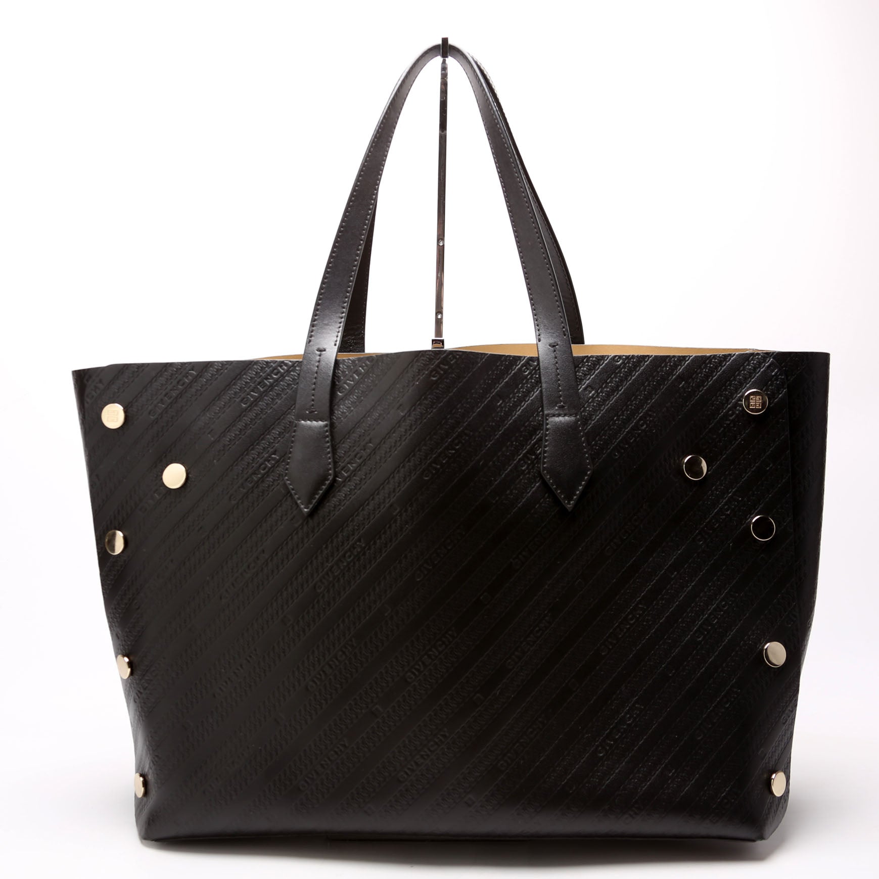 Chain Emb Bond Shopper Medium Calfskin Black