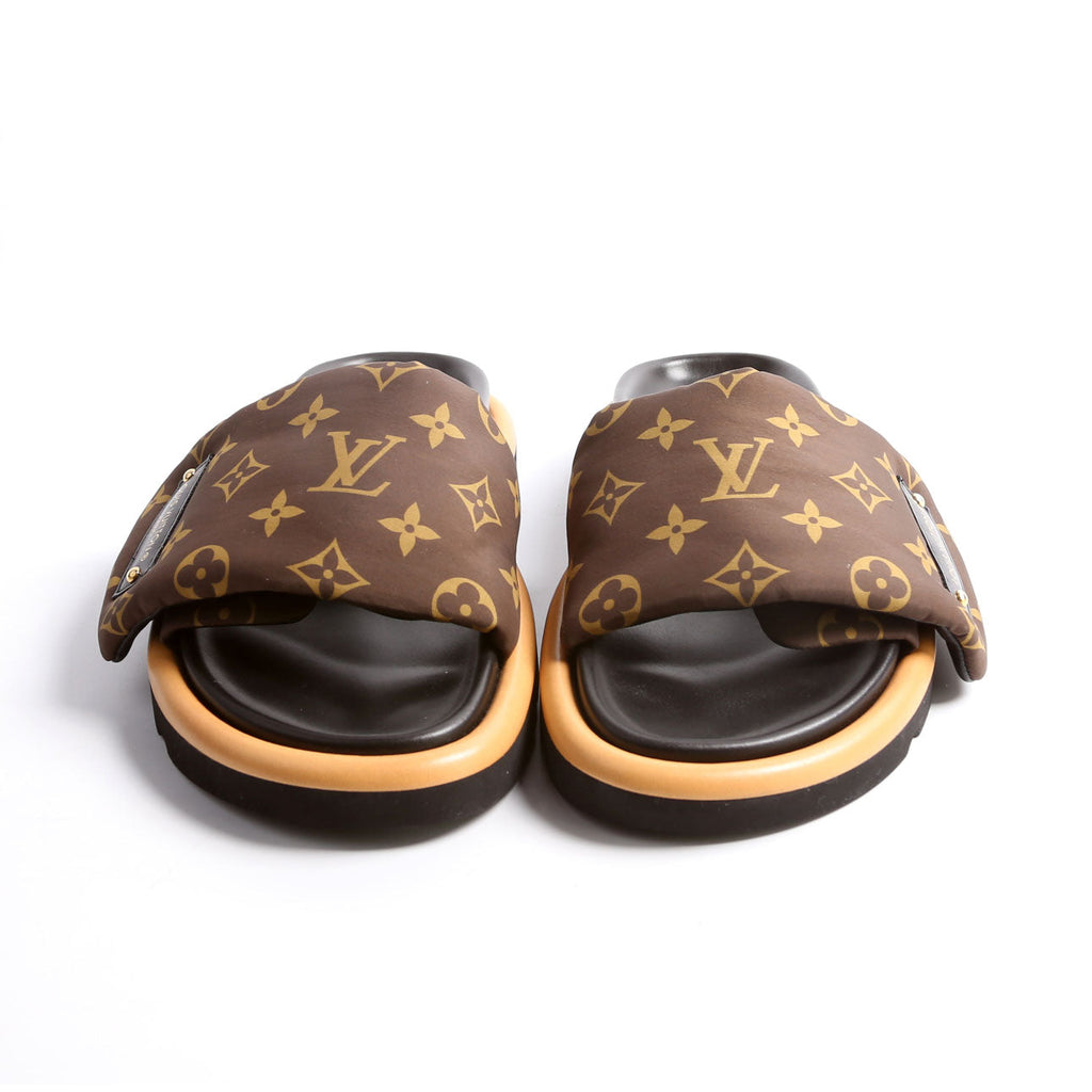 Pool Pillow Comfort Slides Size 37 Brown