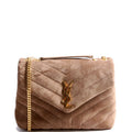 LouLou Satchel Small Suede 494699 Taupe