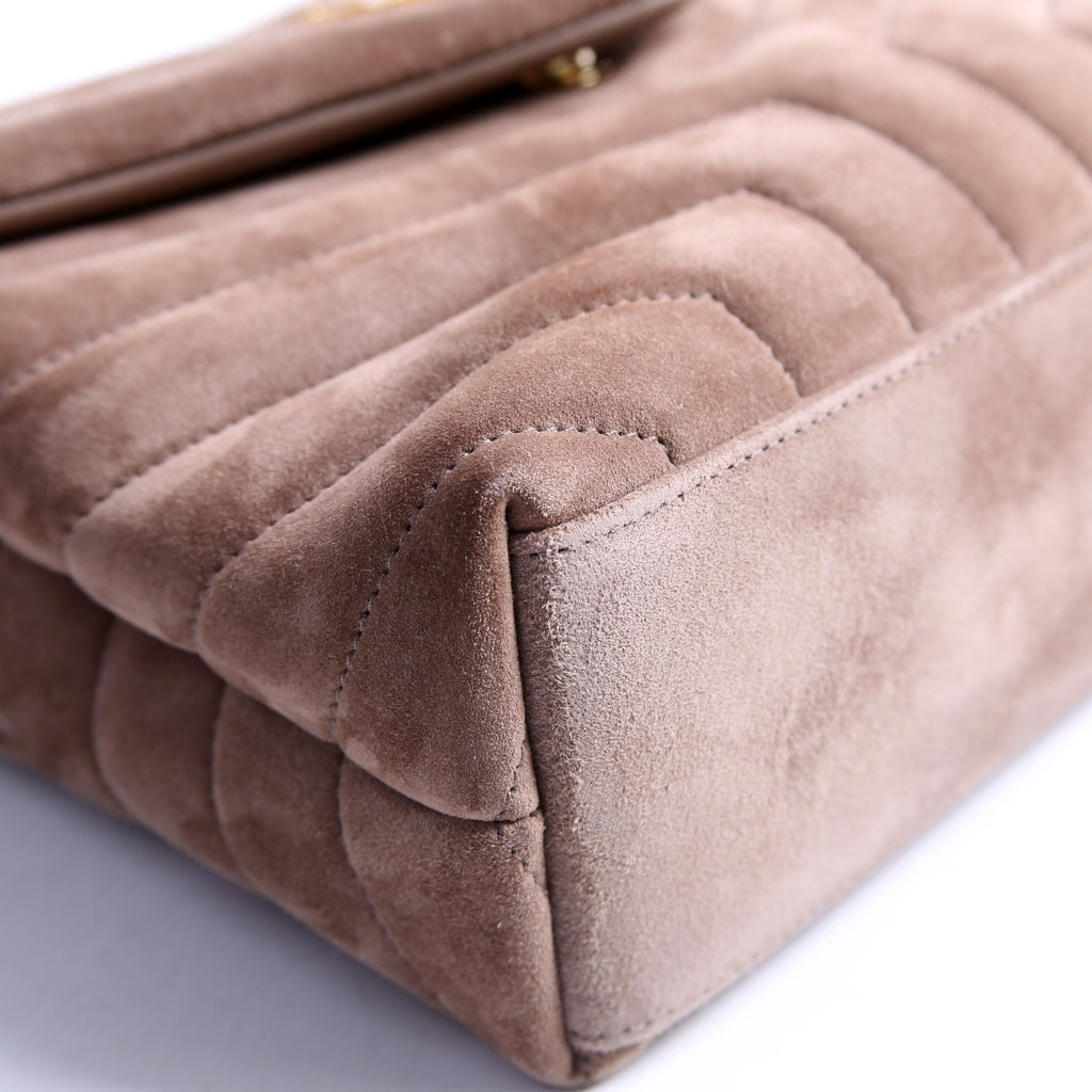 LouLou Satchel Small Suede 494699 Taupe