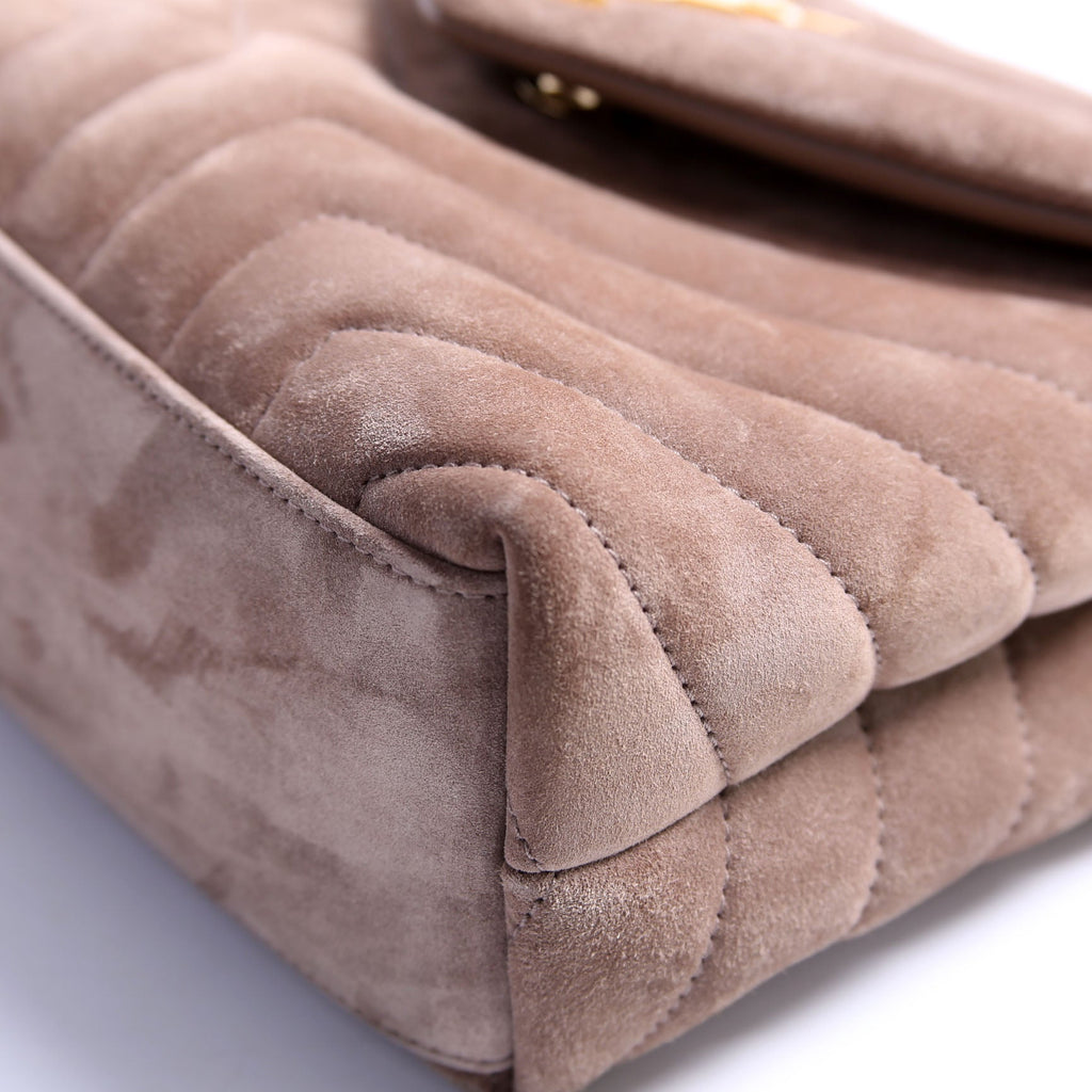 LouLou Satchel Small Suede 494699 Taupe