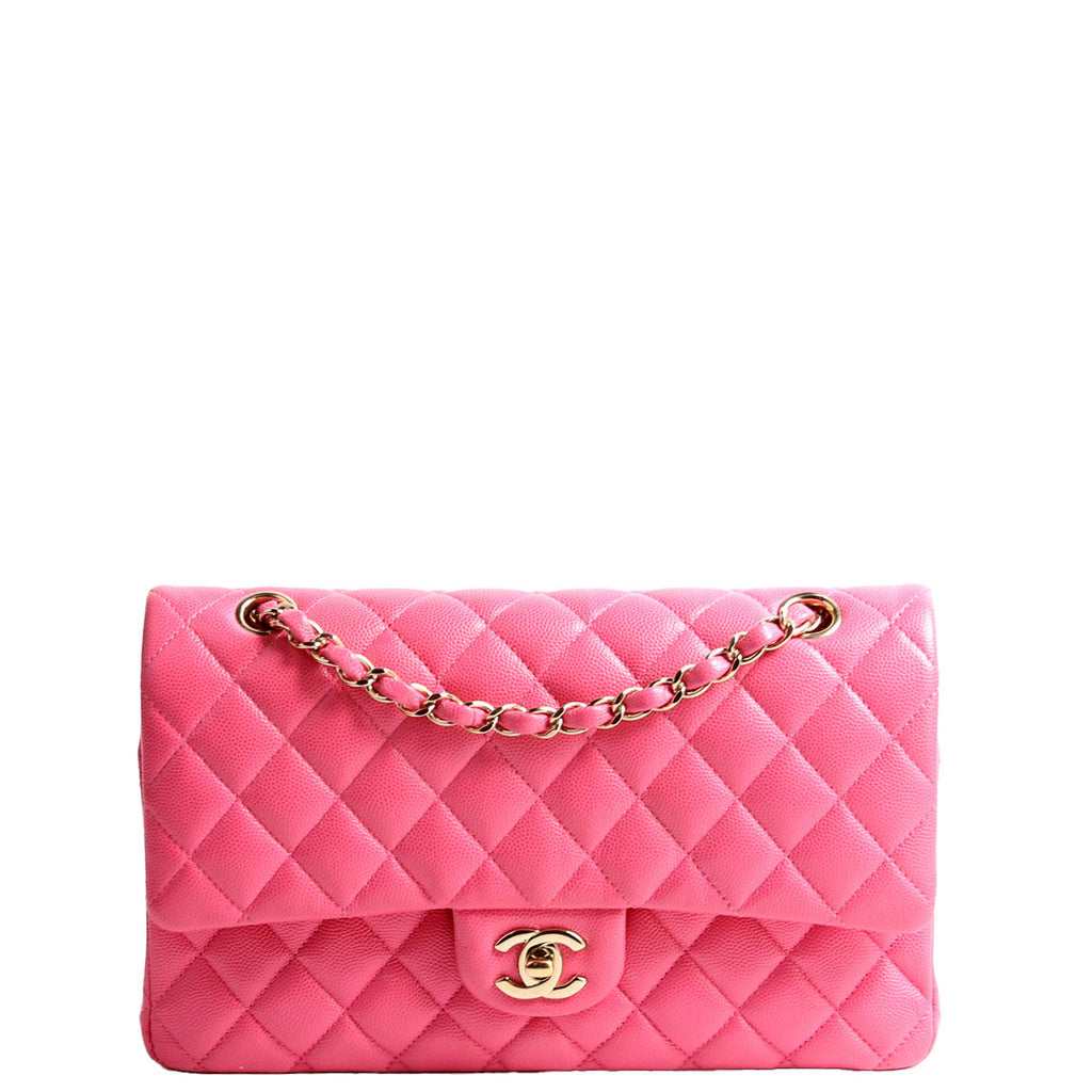 Classic Flap Medium Caviar 30M Pink