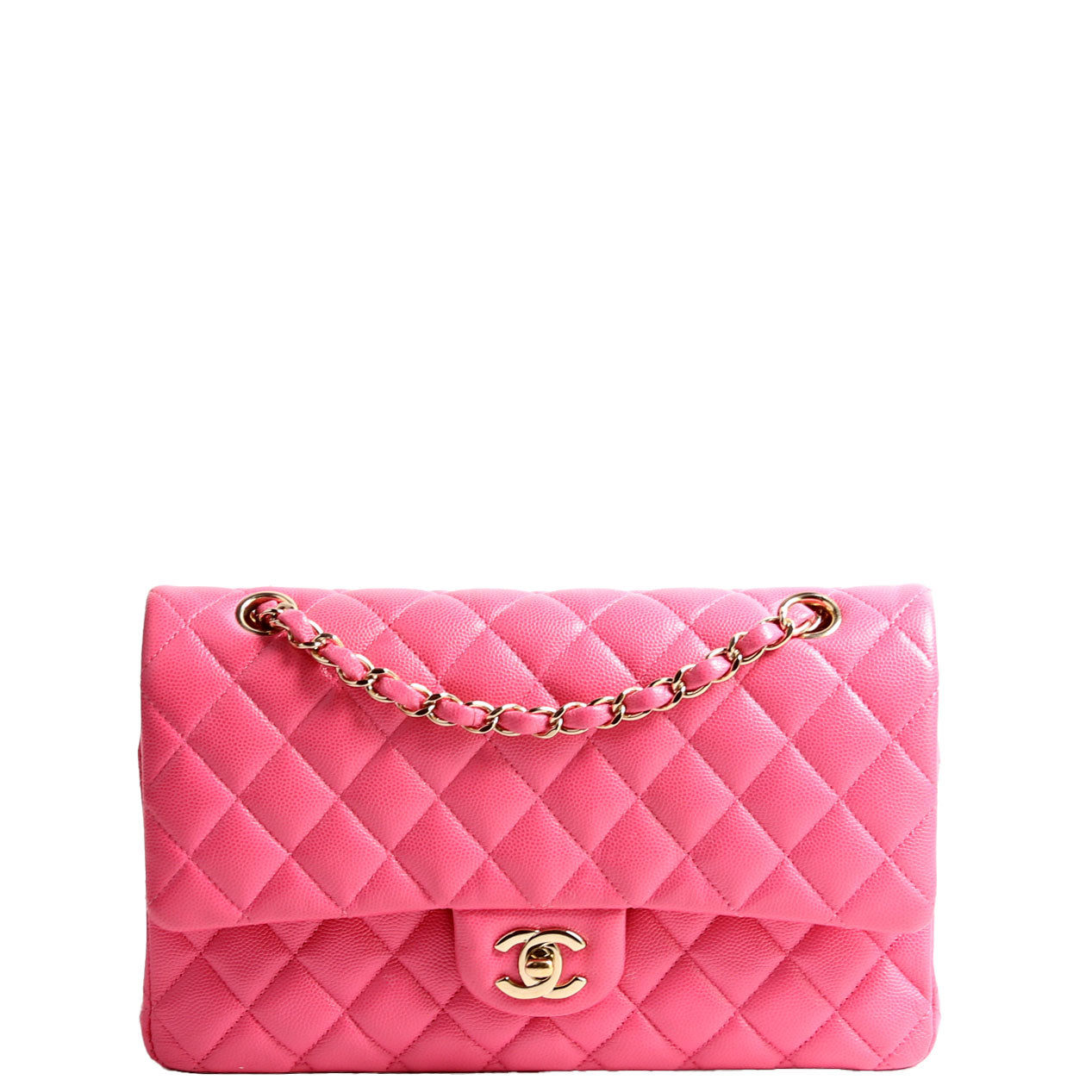 Classic Flap Medium Caviar 30M Pink