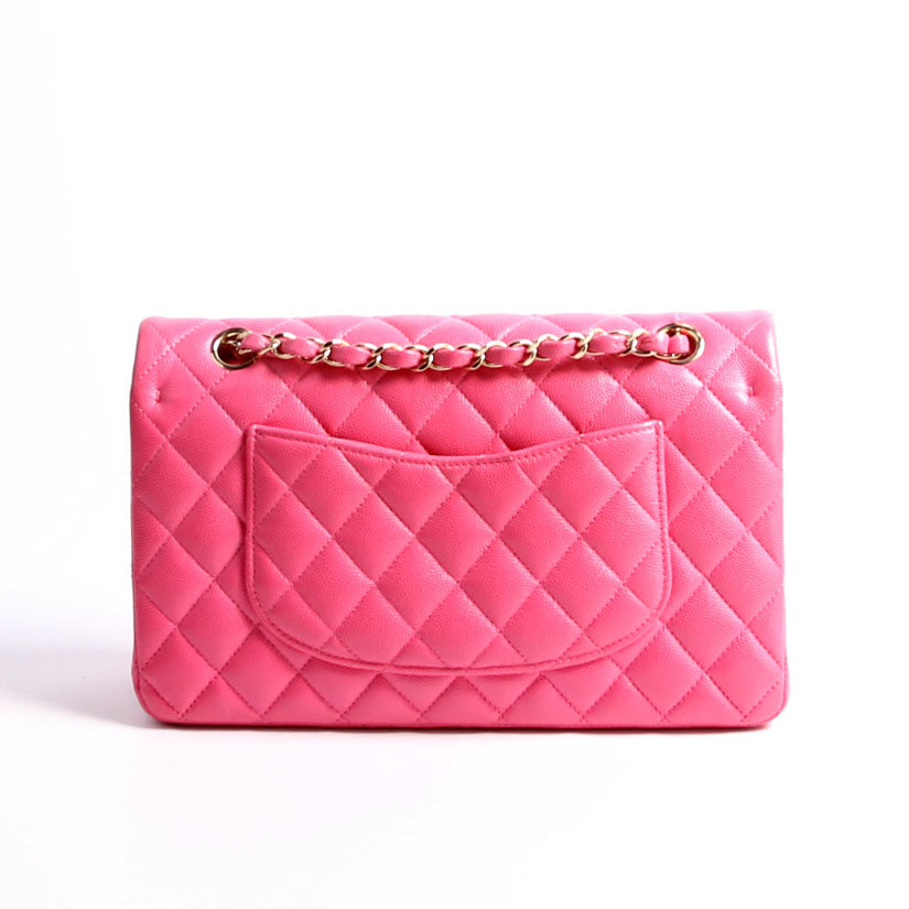 Classic Flap Medium Caviar 30M Pink